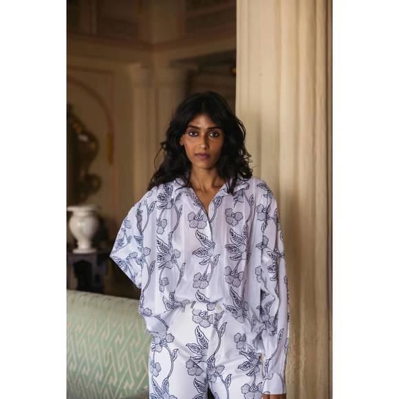 NEW SZ BLOCKPRINTS kali top in orchard print - Picture 1 of 3